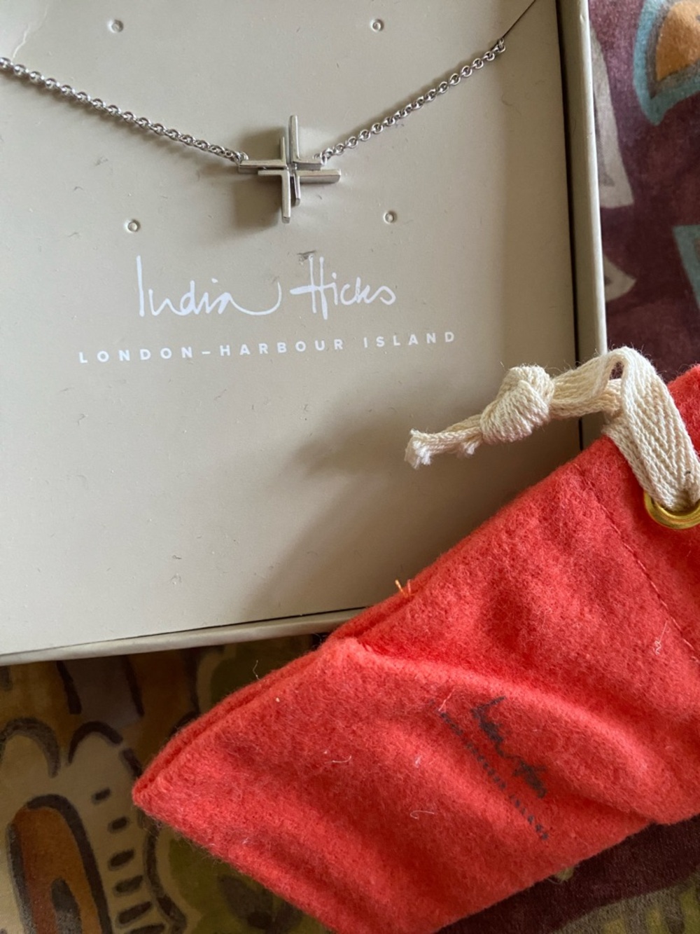 India Hicks Legacy letter necklace L